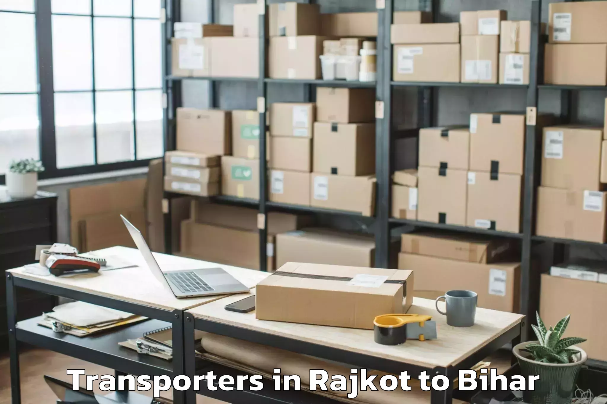 Easy Rajkot to Dandkhora Transporters Booking